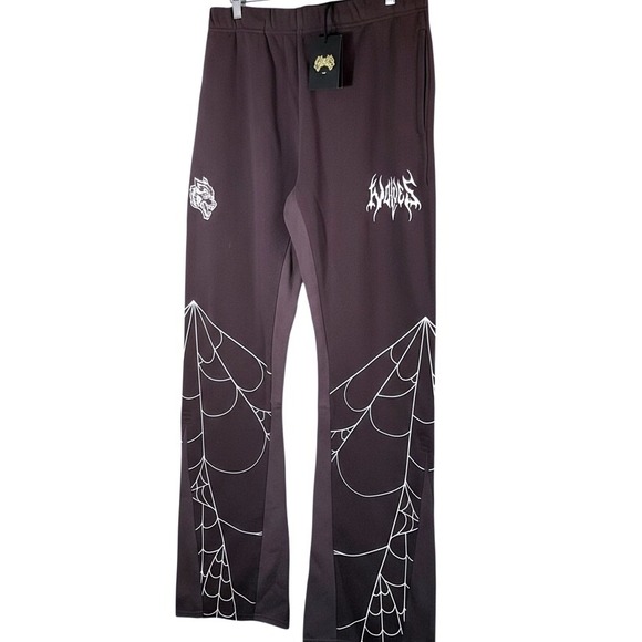 Darc Sport SHE "In Our Web She Flare" Sweatpants Purple Night Medium Limited - Picture 2 of 6